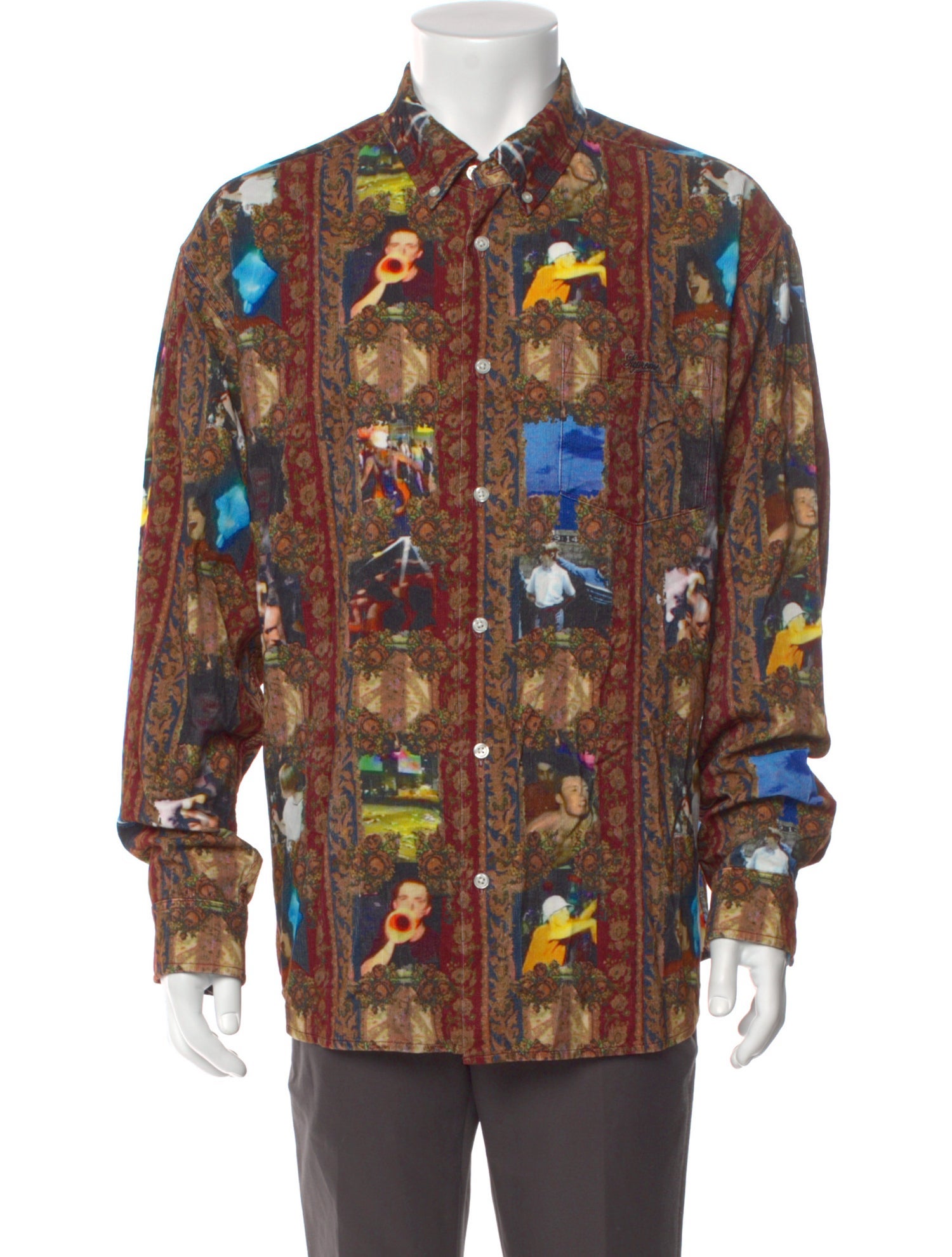 Supreme Printed Long Sleeve Shirt