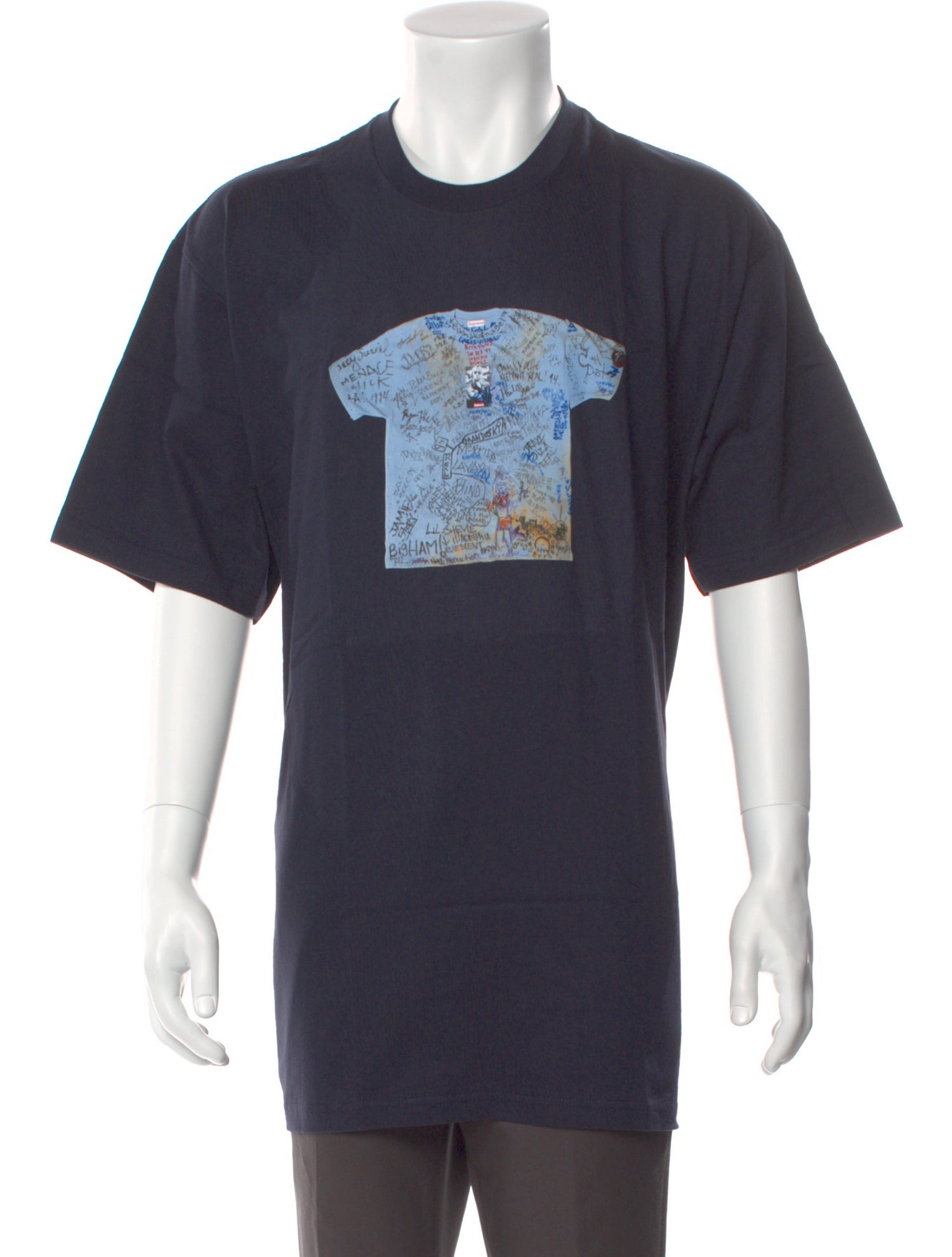 Supreme Graphic Print Scoop Neck T-Shirt