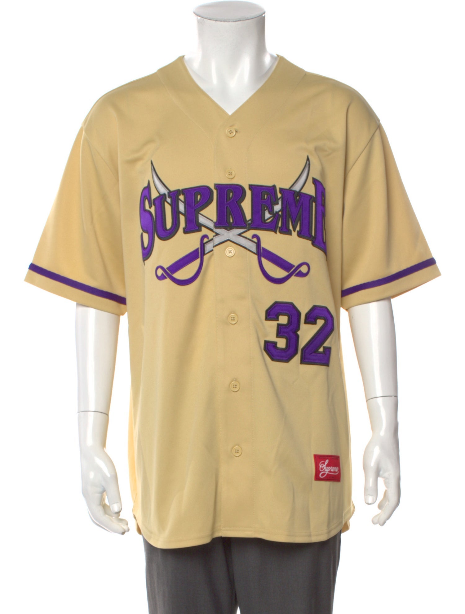 Supreme 2025 Swords Baseball Jersey Shirt