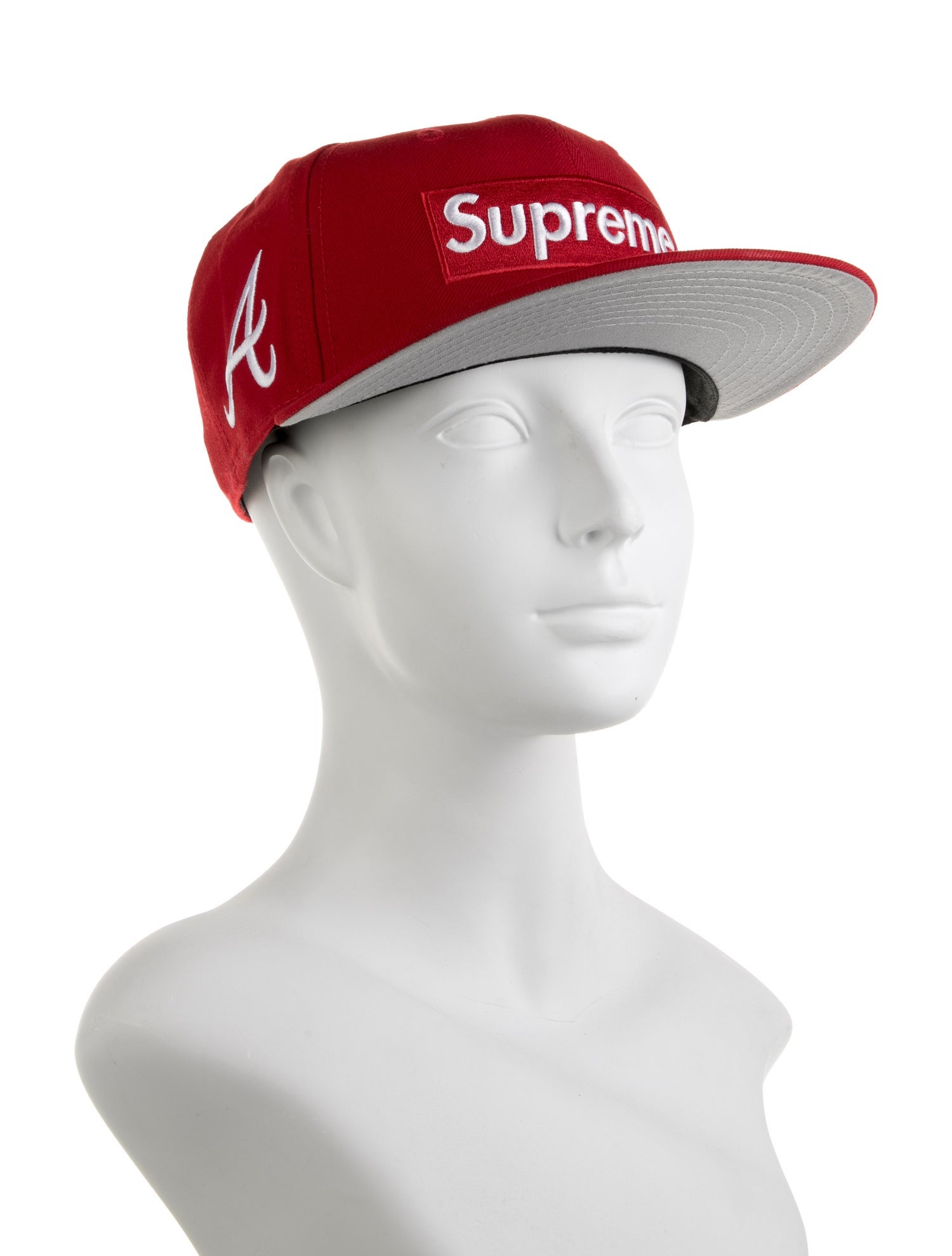 Supreme MLB Braves Box Logo Fitted Cap w/Tags