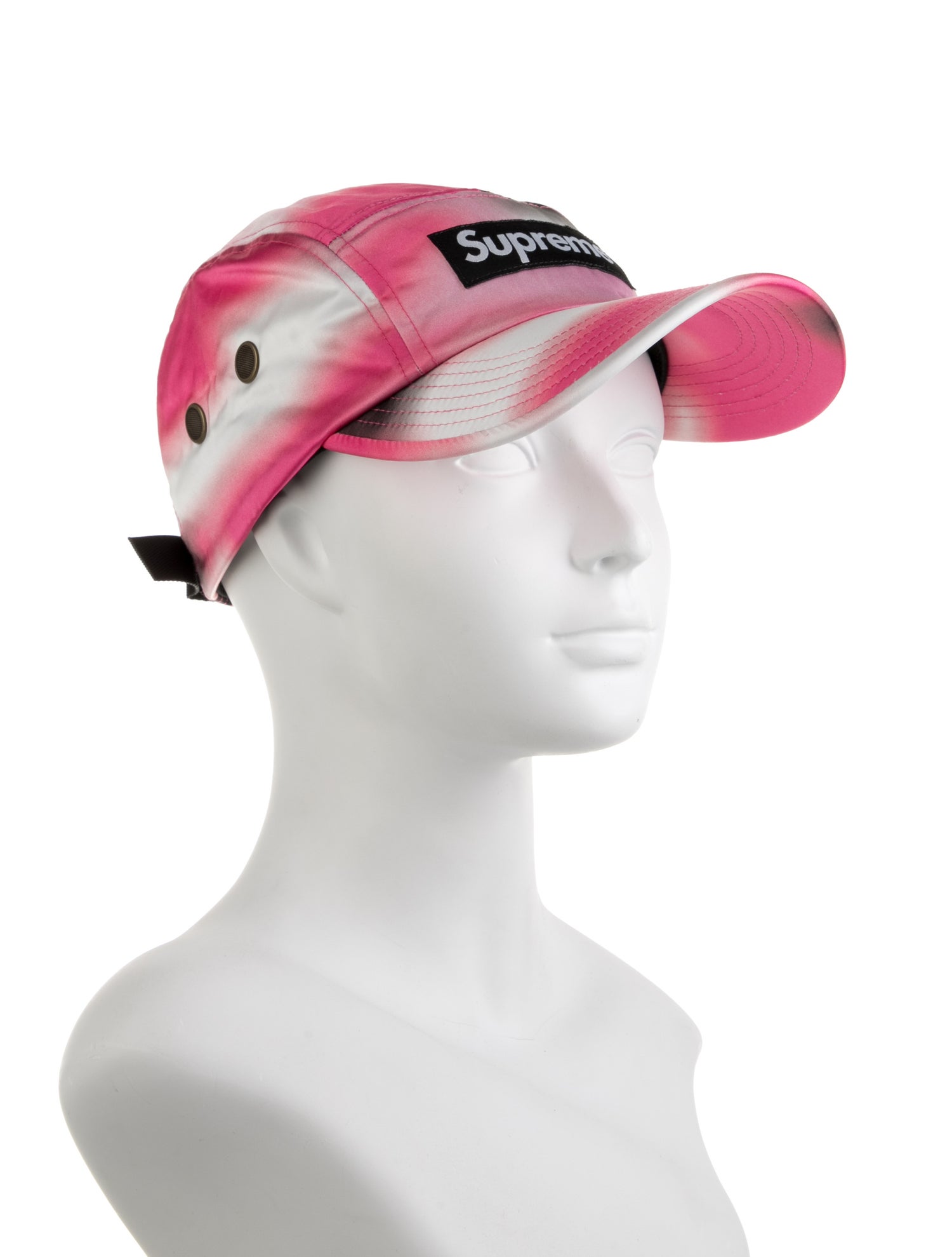 Supreme Washed Satin Camo Camp Cap