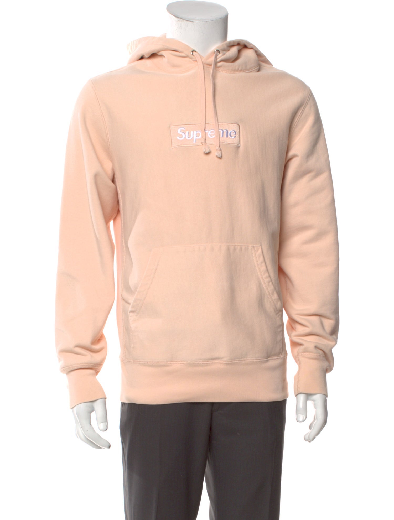 Supreme FW16 Peach Box Logo Printed Hoodie