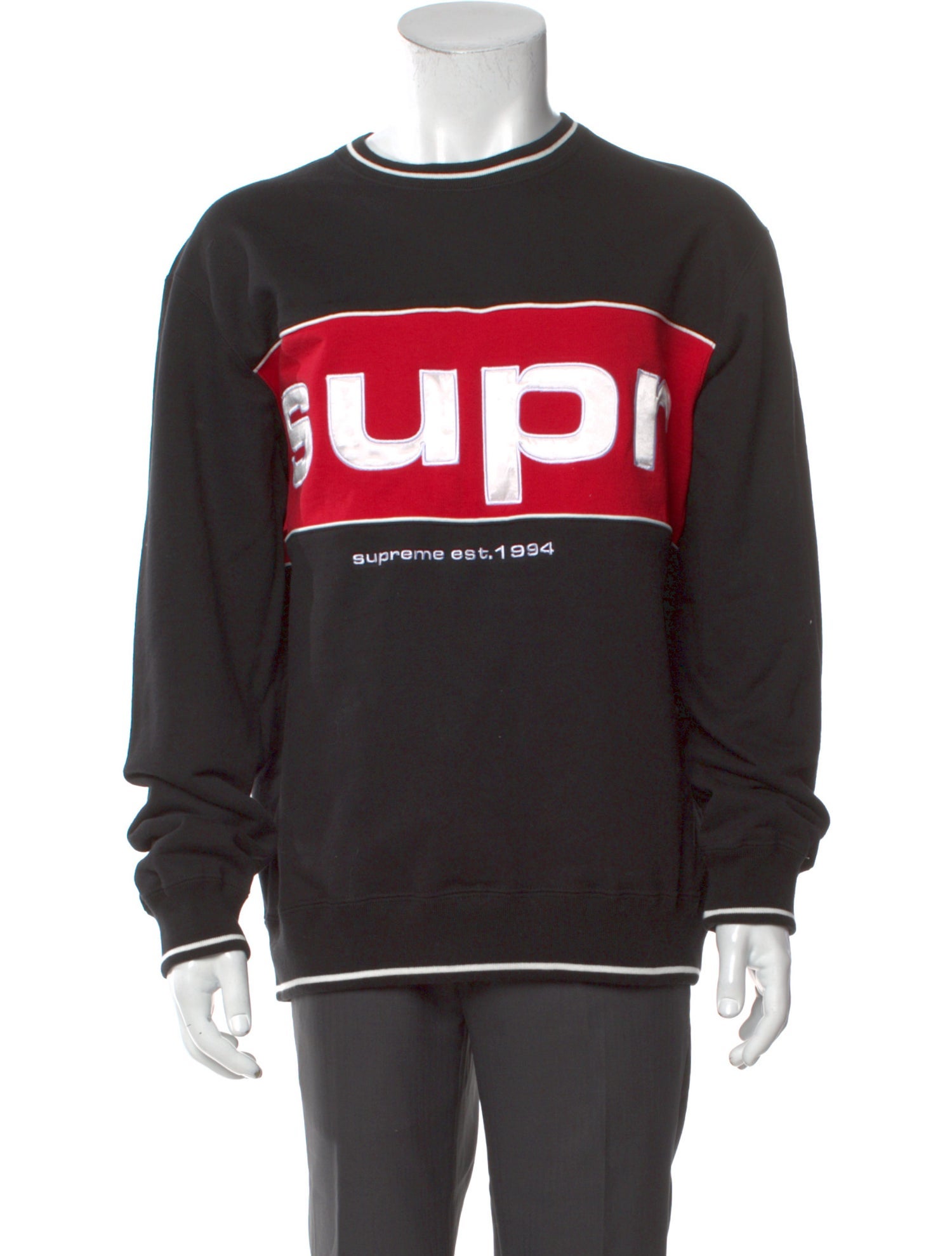 Supreme Graphic Print Crew Neck Pullover