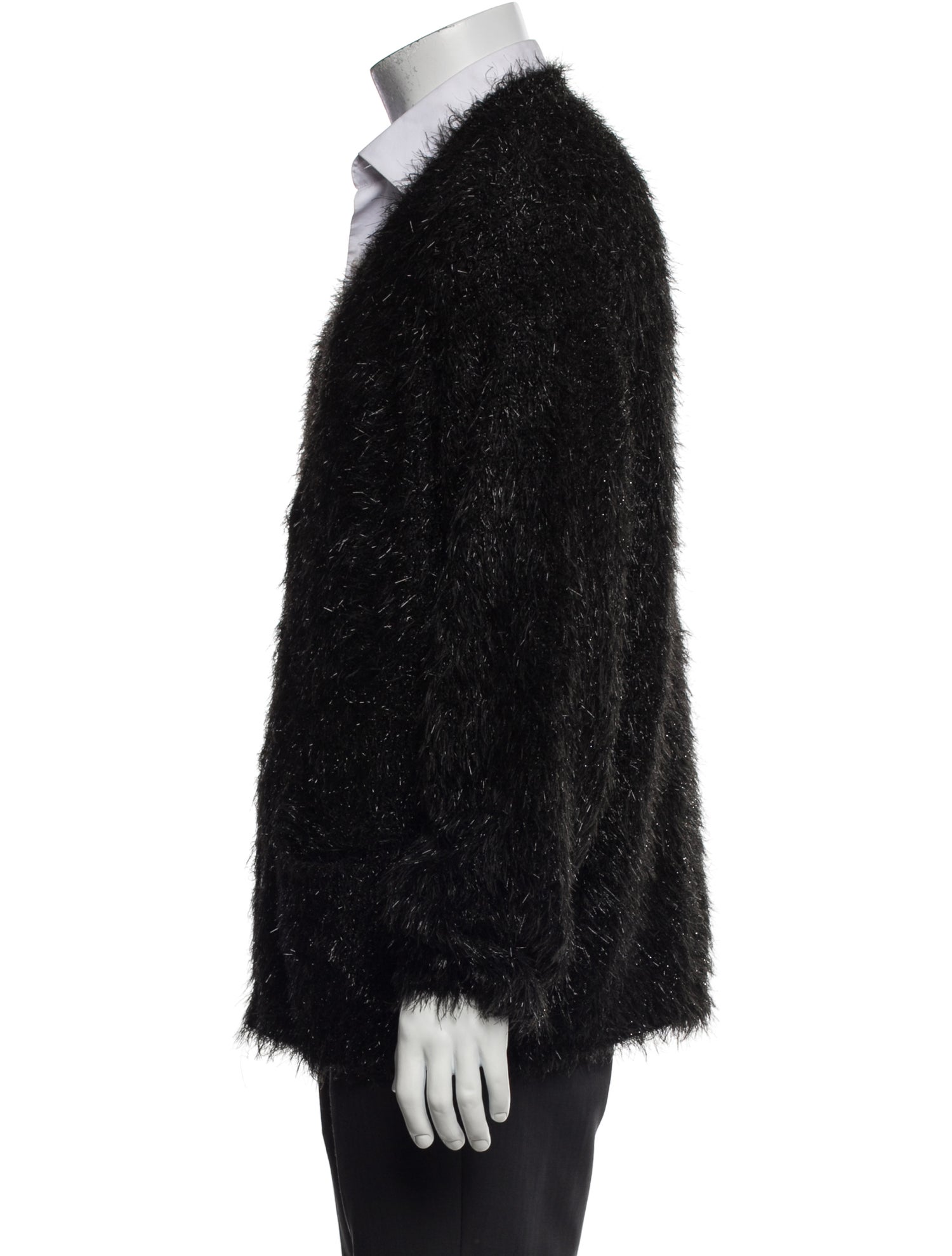 Supreme Tweed Pattern Open Front Cardigan