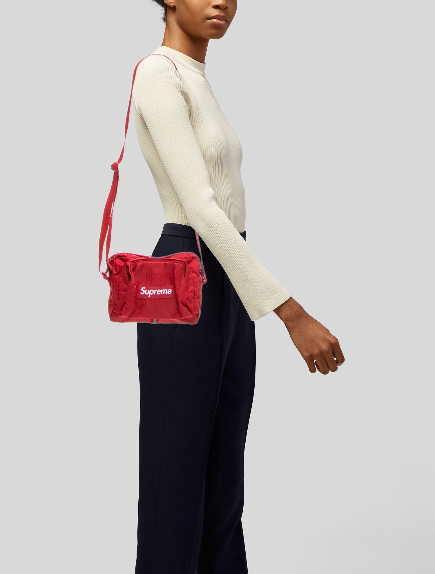 Sling Bags Supreme Shoulder Bag Ss19 Red Supreme Woven Messenger