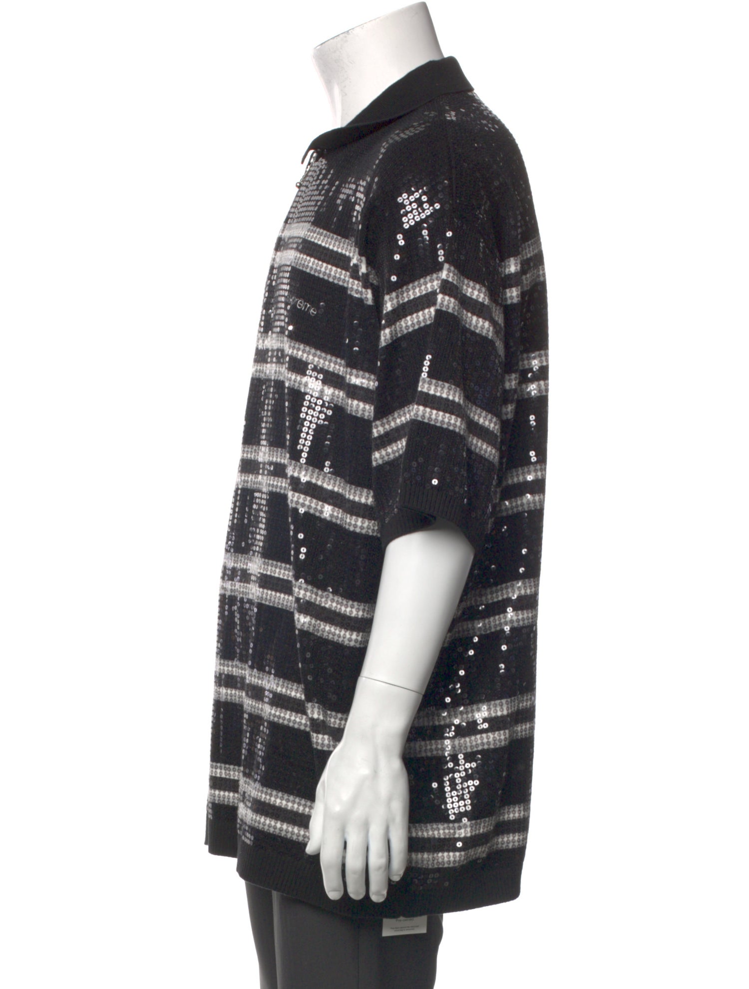 Supreme Striped V-Neck Polo Shirt