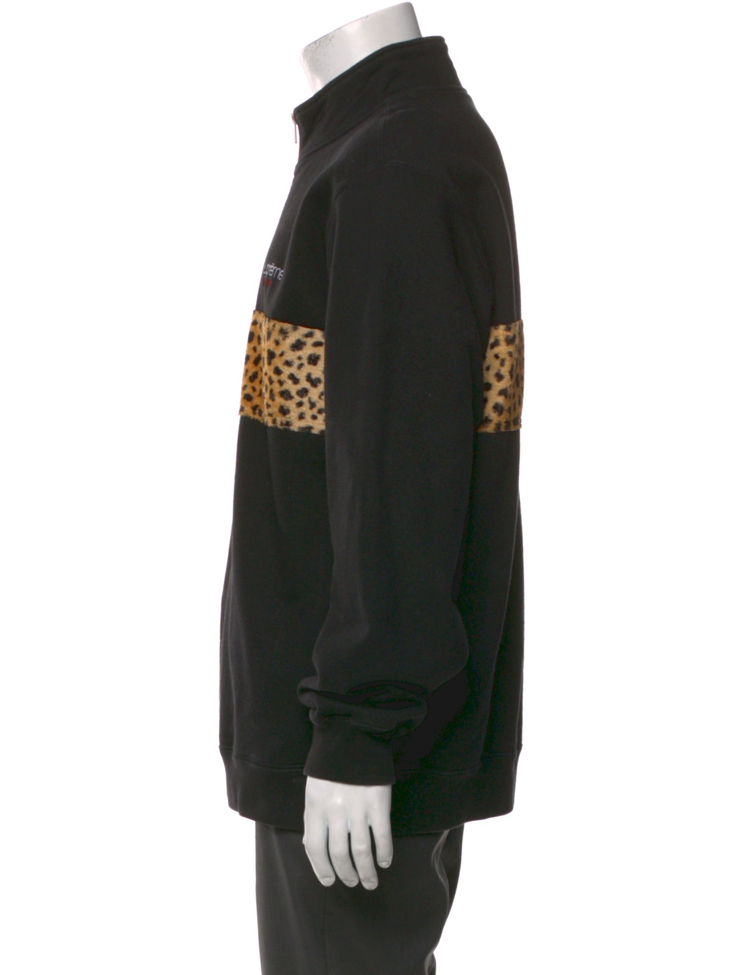 Supreme Graphic Print Mock Neck Cardigan