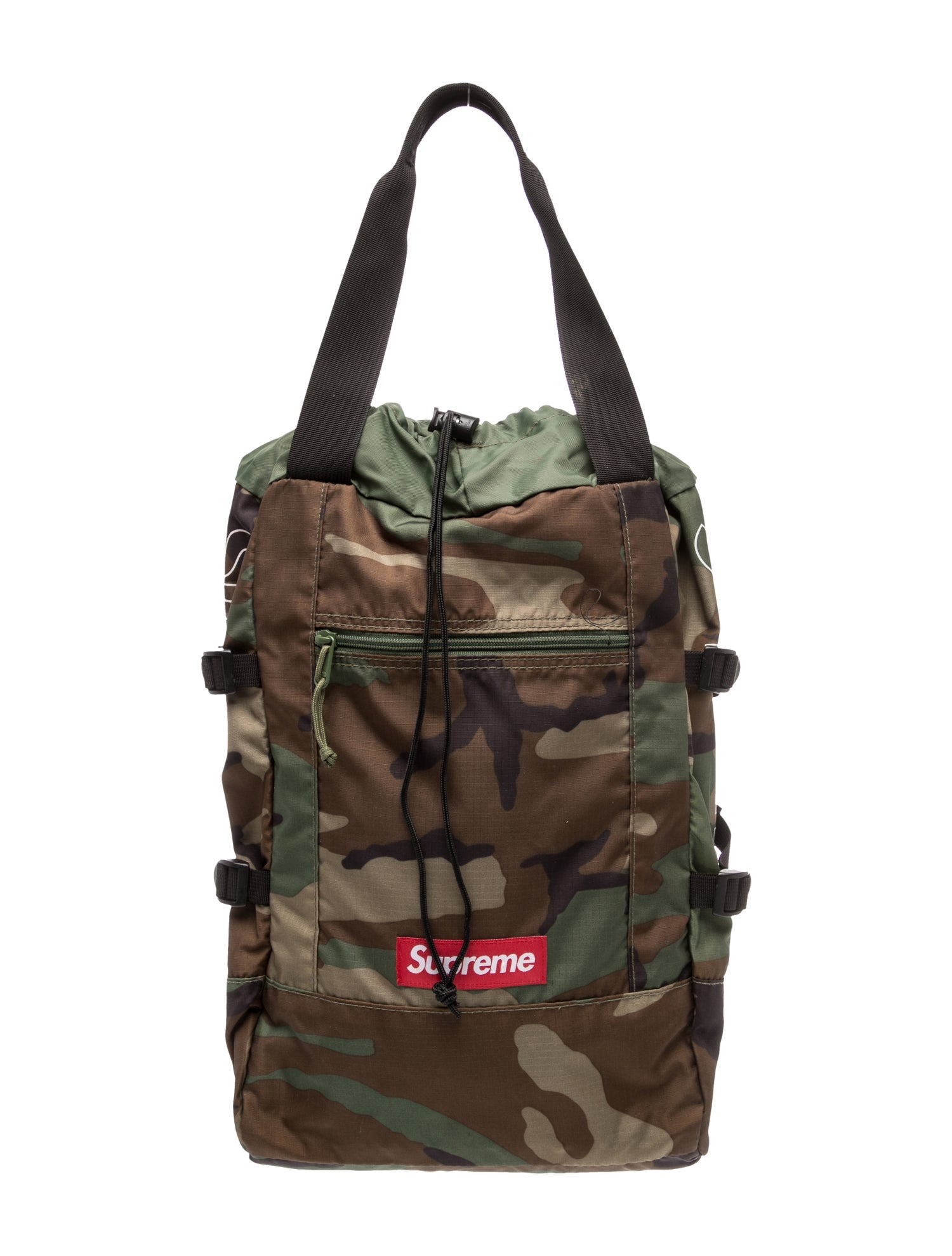 Supreme Nylon Tote Woodland Camo