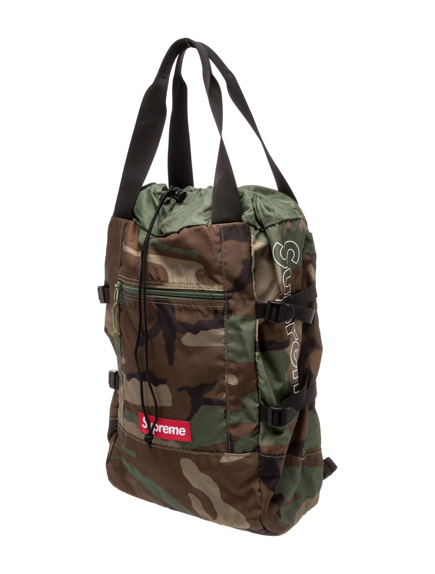 Supreme Nylon Tote Woodland Camo