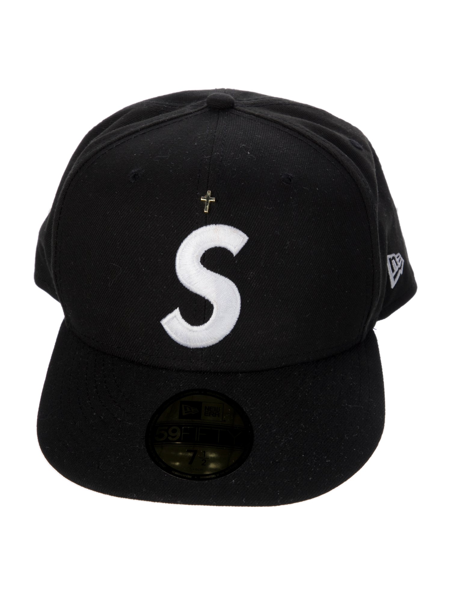 New Era x Supreme Gold Cross S Logo Fitted Hat