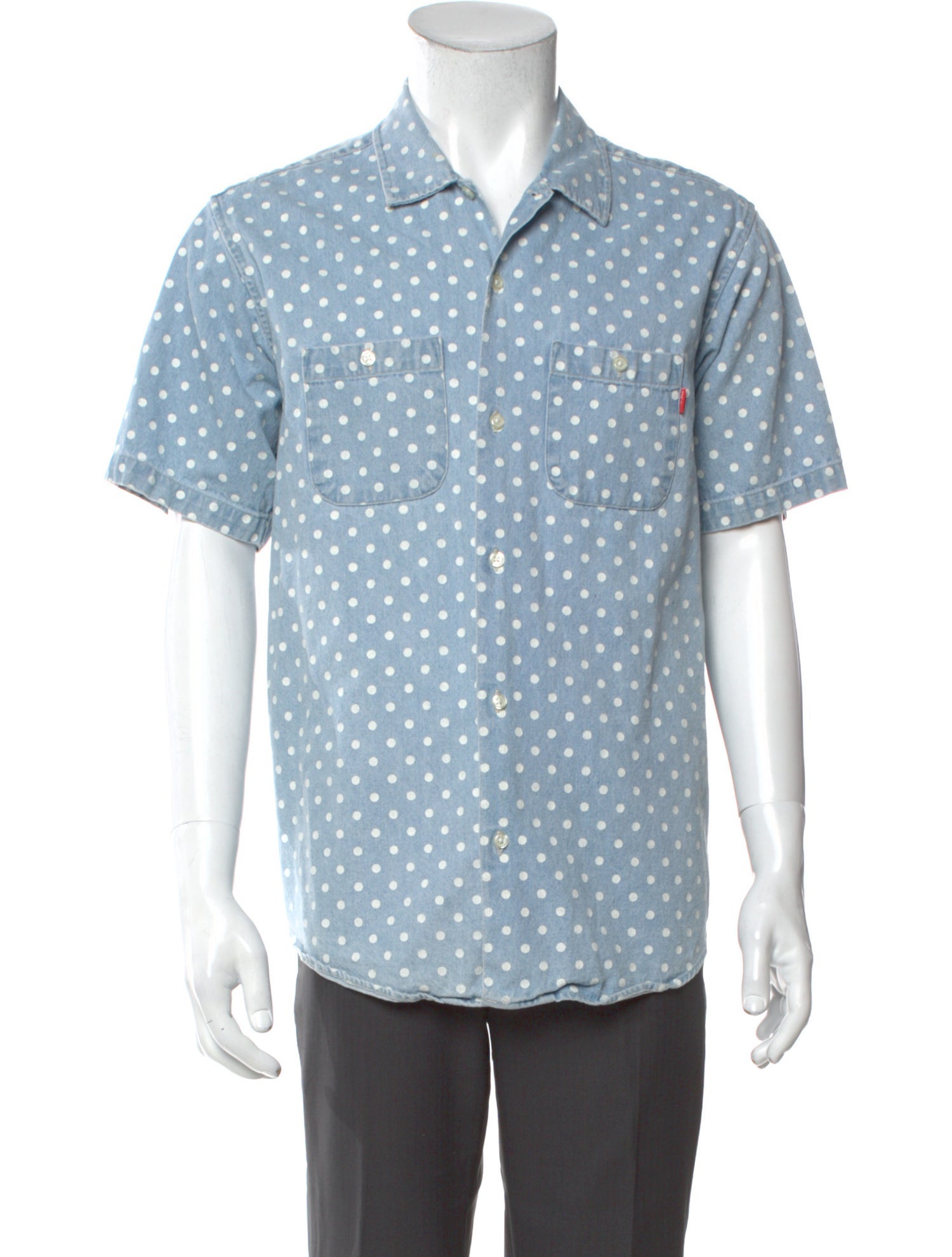 Supreme Polka Dot Print Short Sleeve Shirt