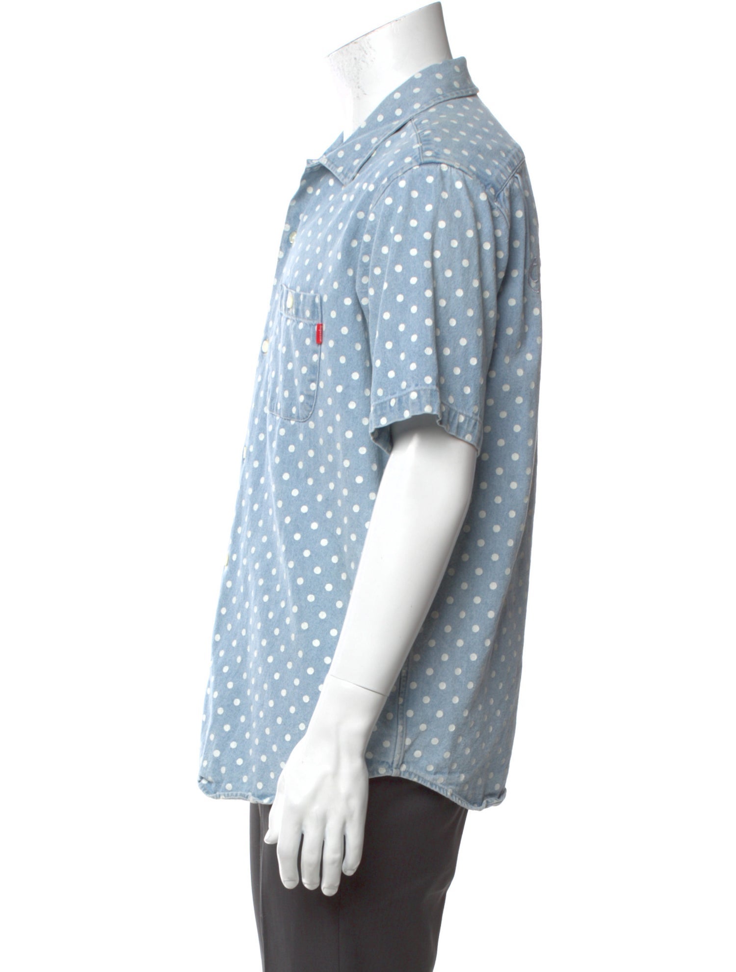 Supreme Polka Dot Print Short Sleeve Shirt