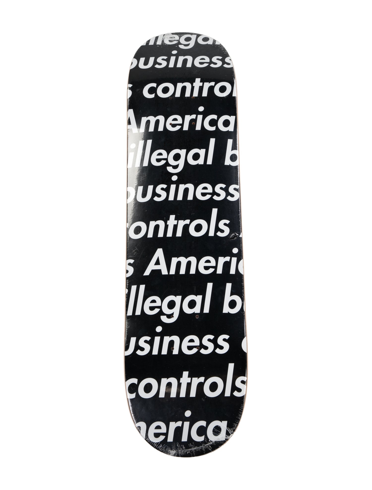 Supreme Illegal Business Controls America Skateboard Deck