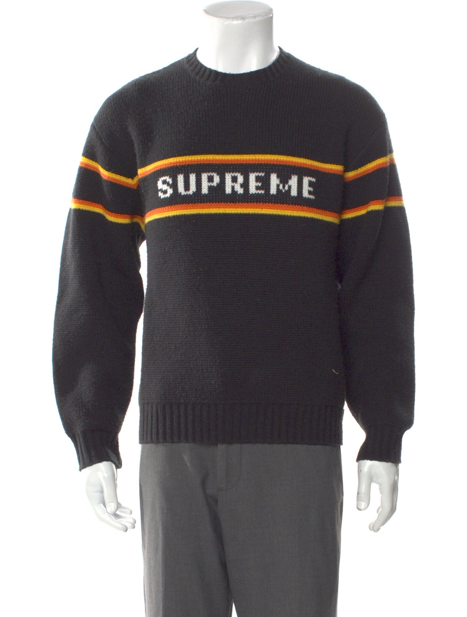 Supreme Graphic Print Crew Neck Pullover