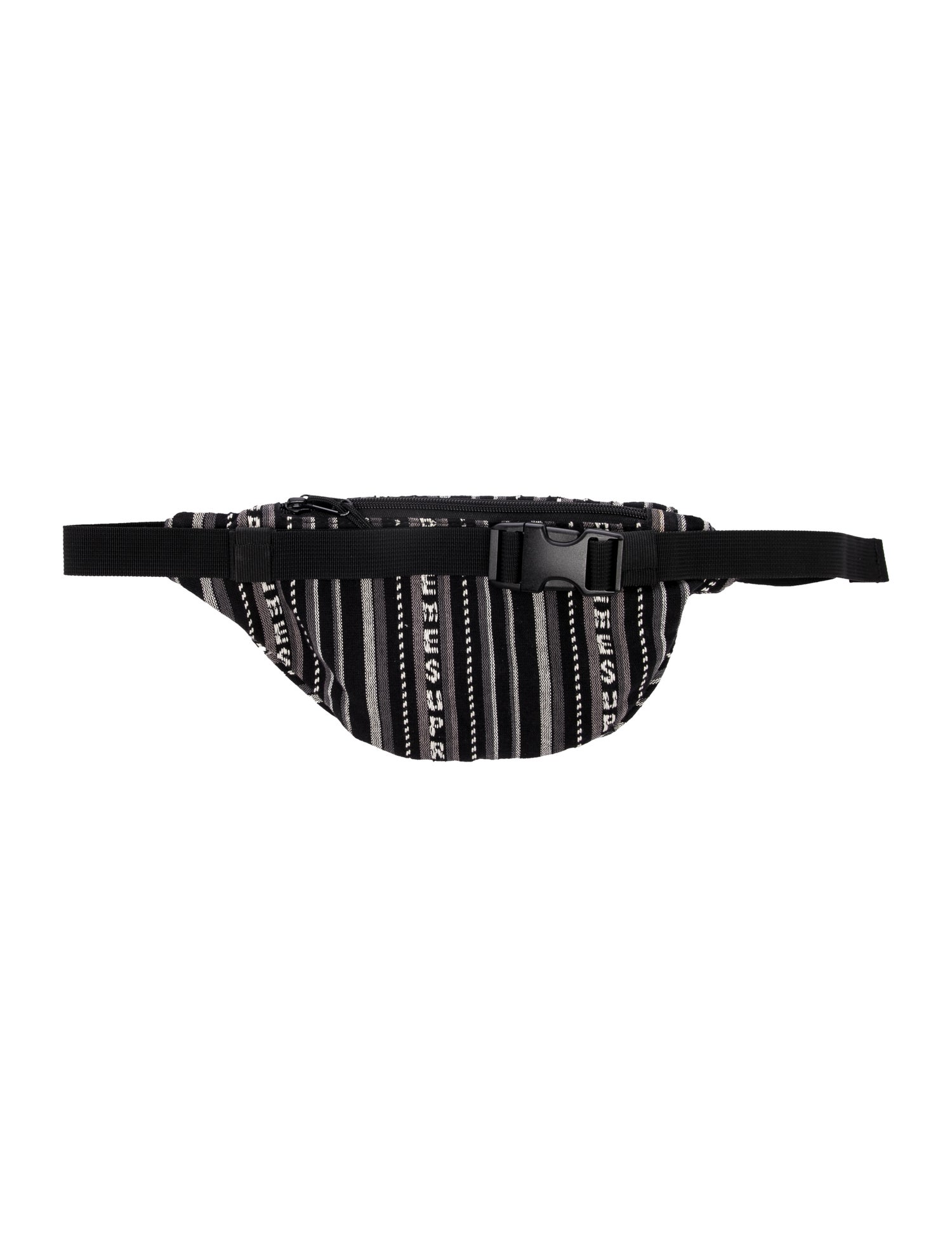バッグ Supreme 20ss Woven Stripe Waist Bag Supreme Woven Stripe Waist Bag - Black Waist Bags, Bags