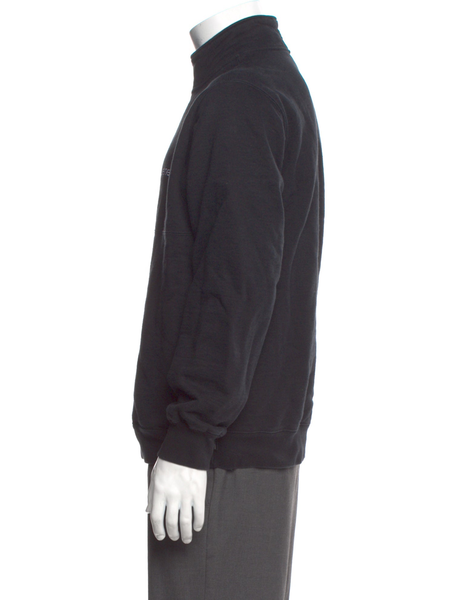 Supreme Graphic Print Mock Neck Pullover