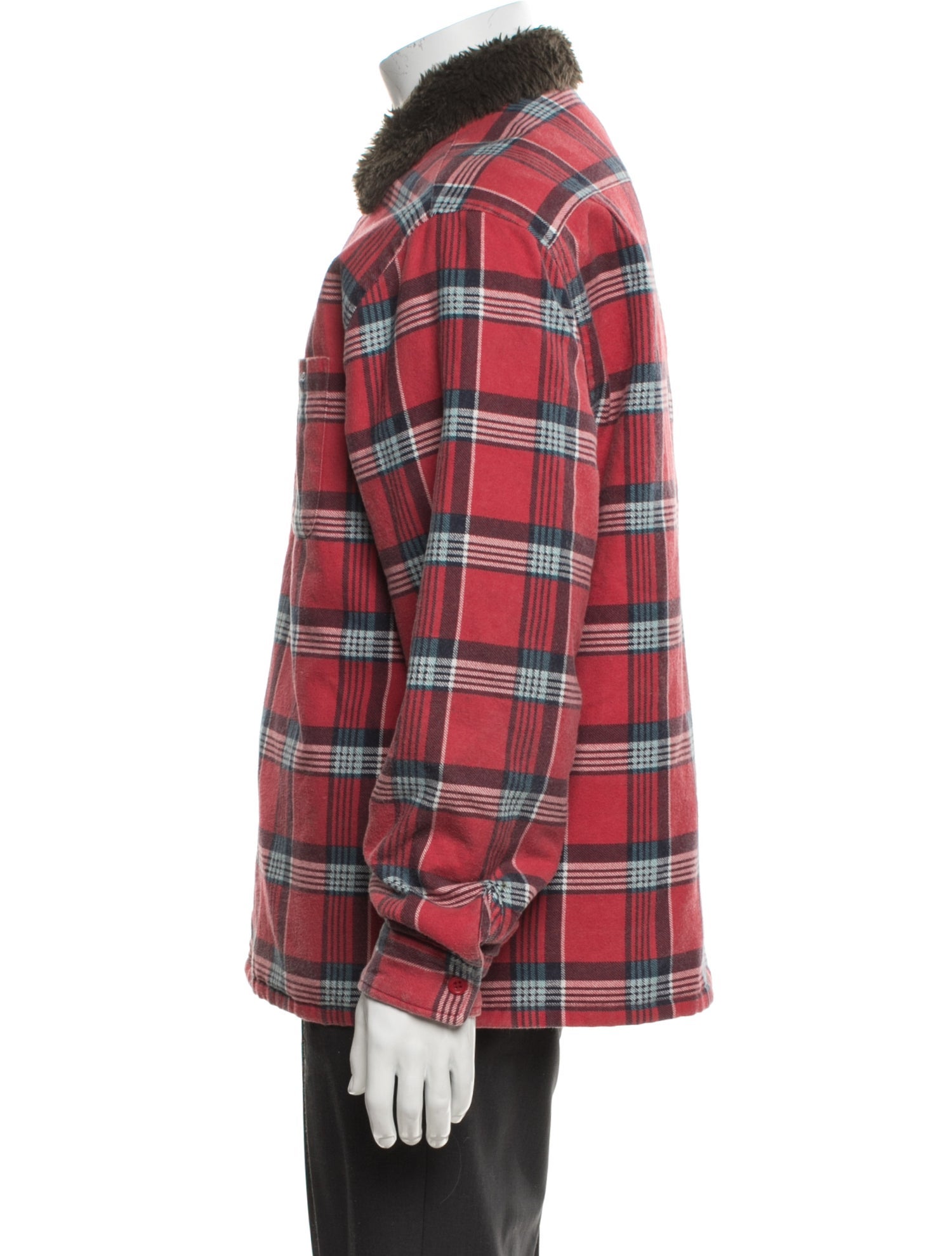 Supreme 2021 Plaid Print Trucker Jacket
