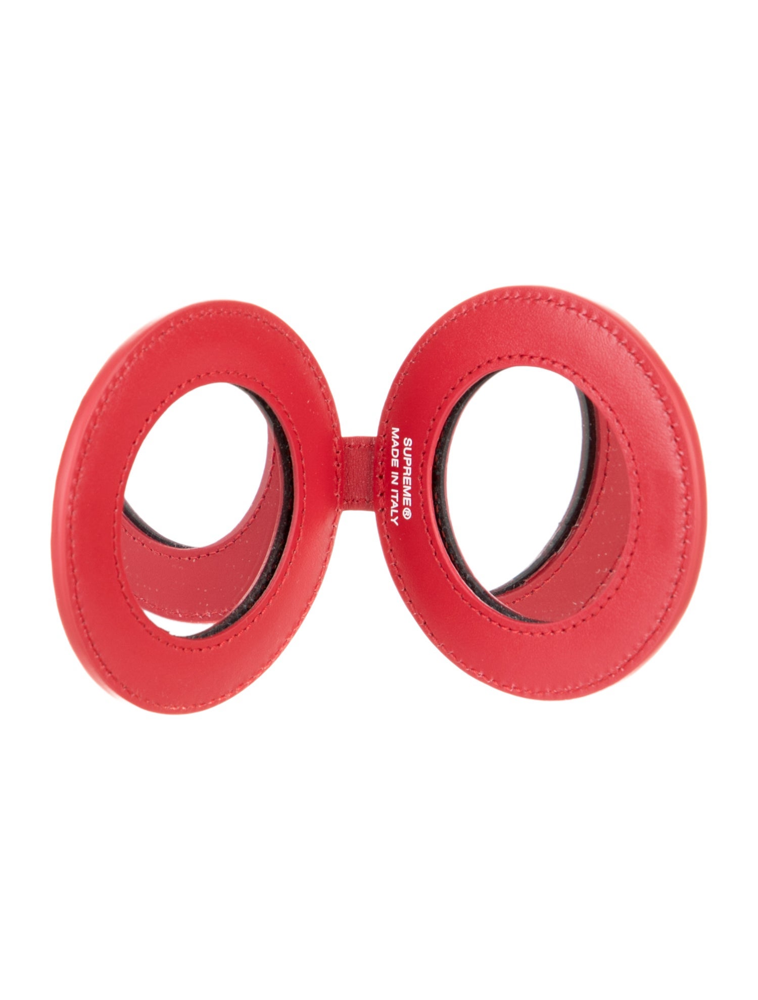 メイクアップ Supreme Leather Pocket Mirror red