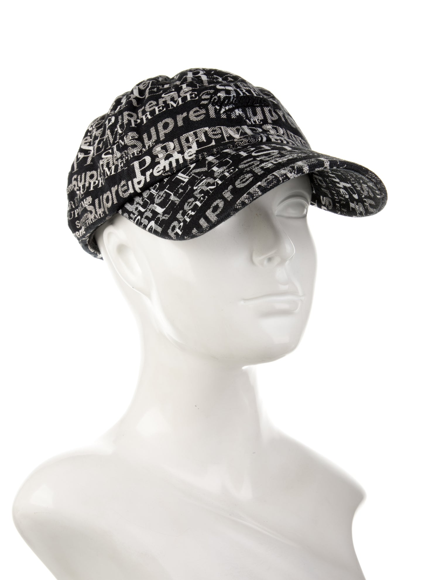 Supreme Logo Pattern 6-Panel Hat