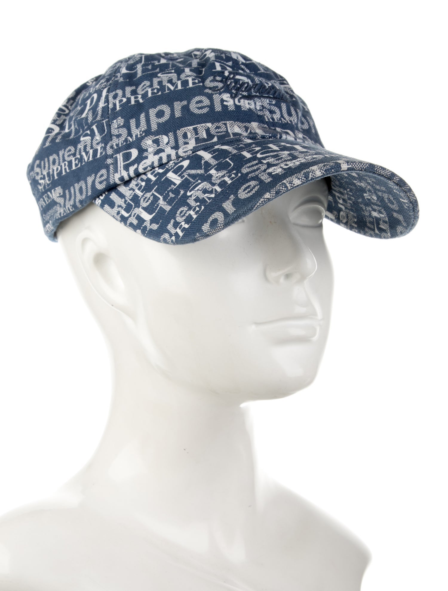 Supreme Logo Pattern 6-Panel Hat