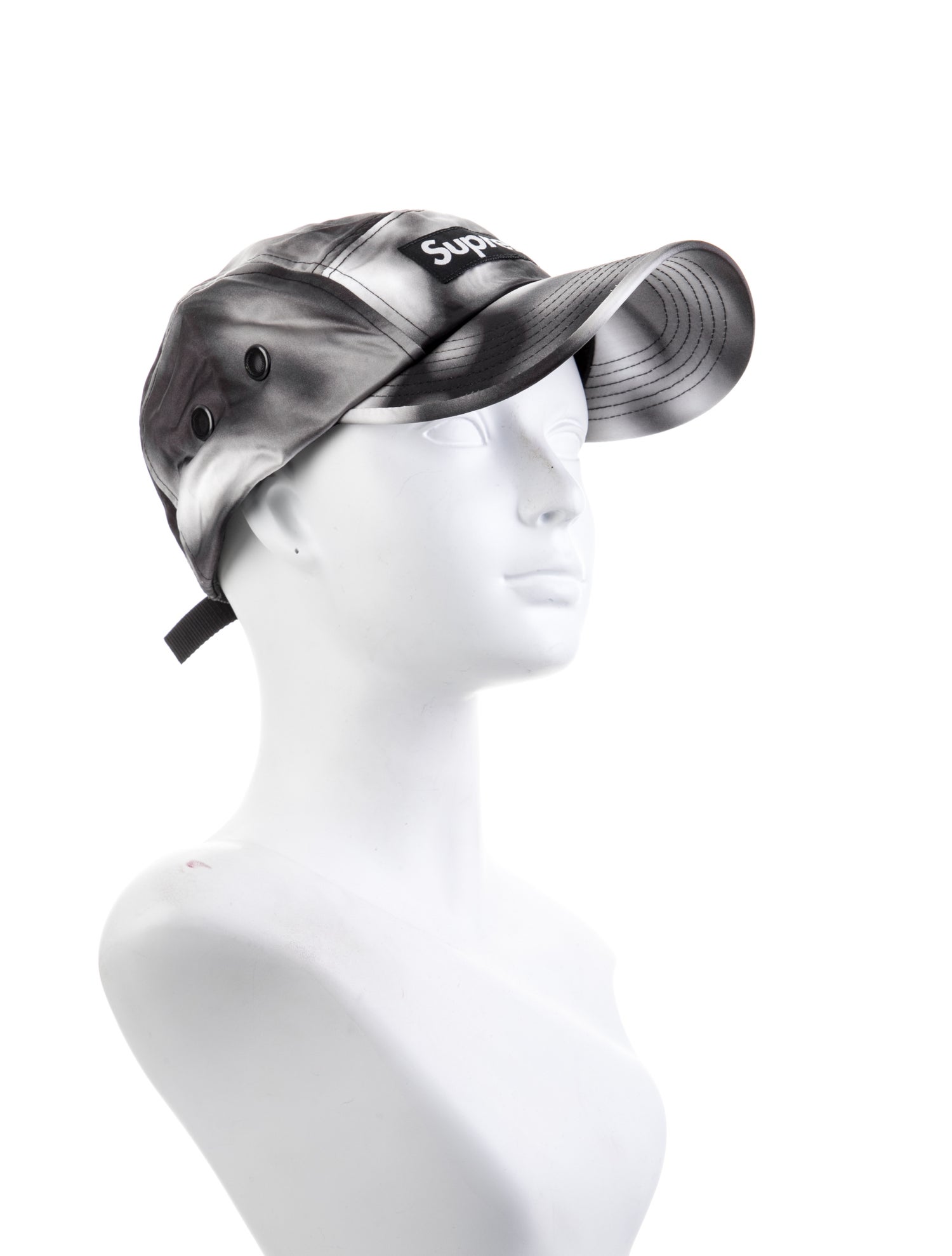Supreme Washed Satin Camo Camp Cap