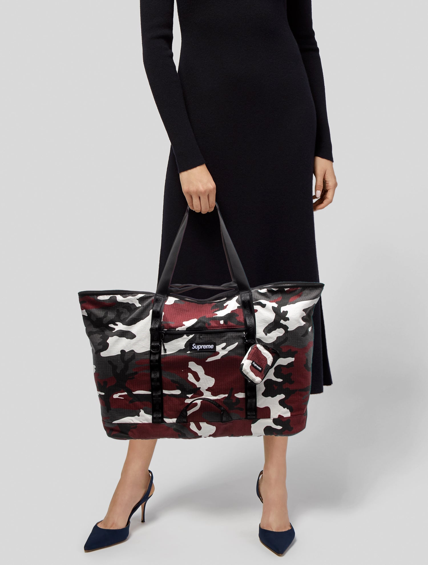 Supreme Camo X-Large Tote Bag + Utility Pouch
