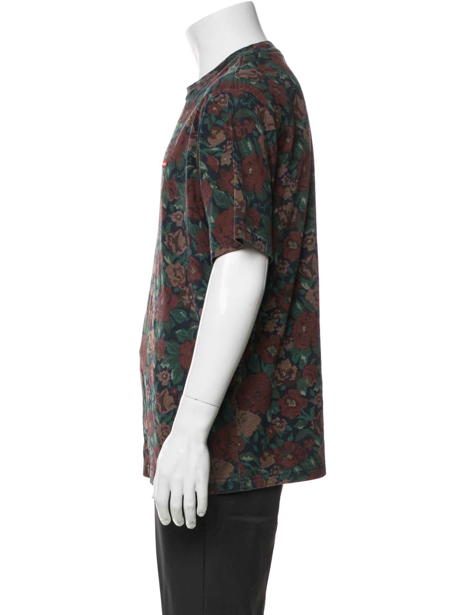 Supreme Floral Print Crew Neck T-Shirt