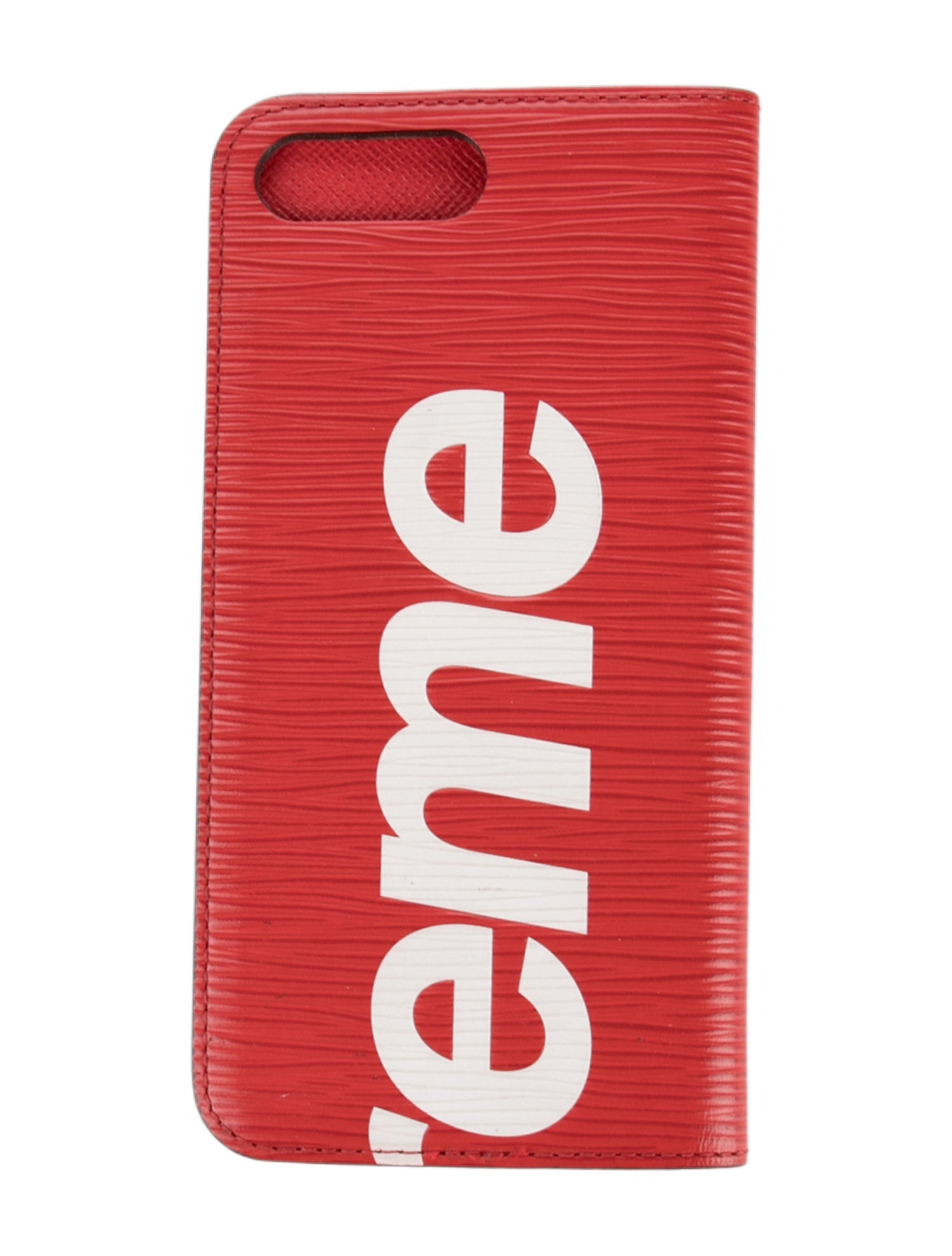 Louis Vuitton x Supreme Leather Flap Closure Phone Case