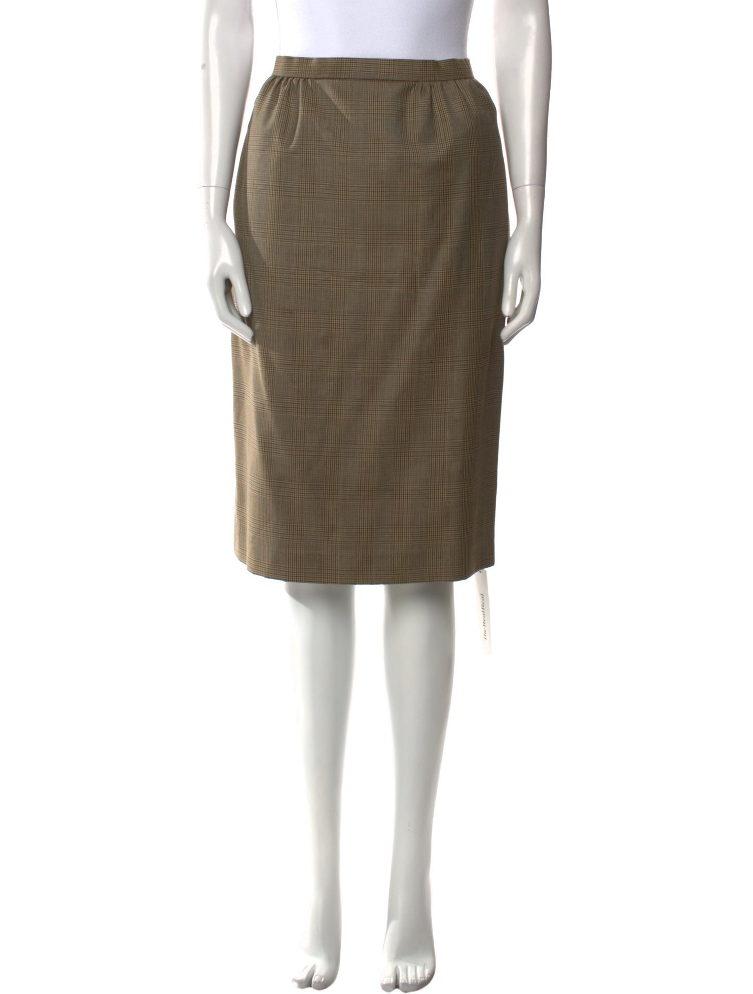 Stanley Platos Martin Ross Wool Knee-Length Skirt