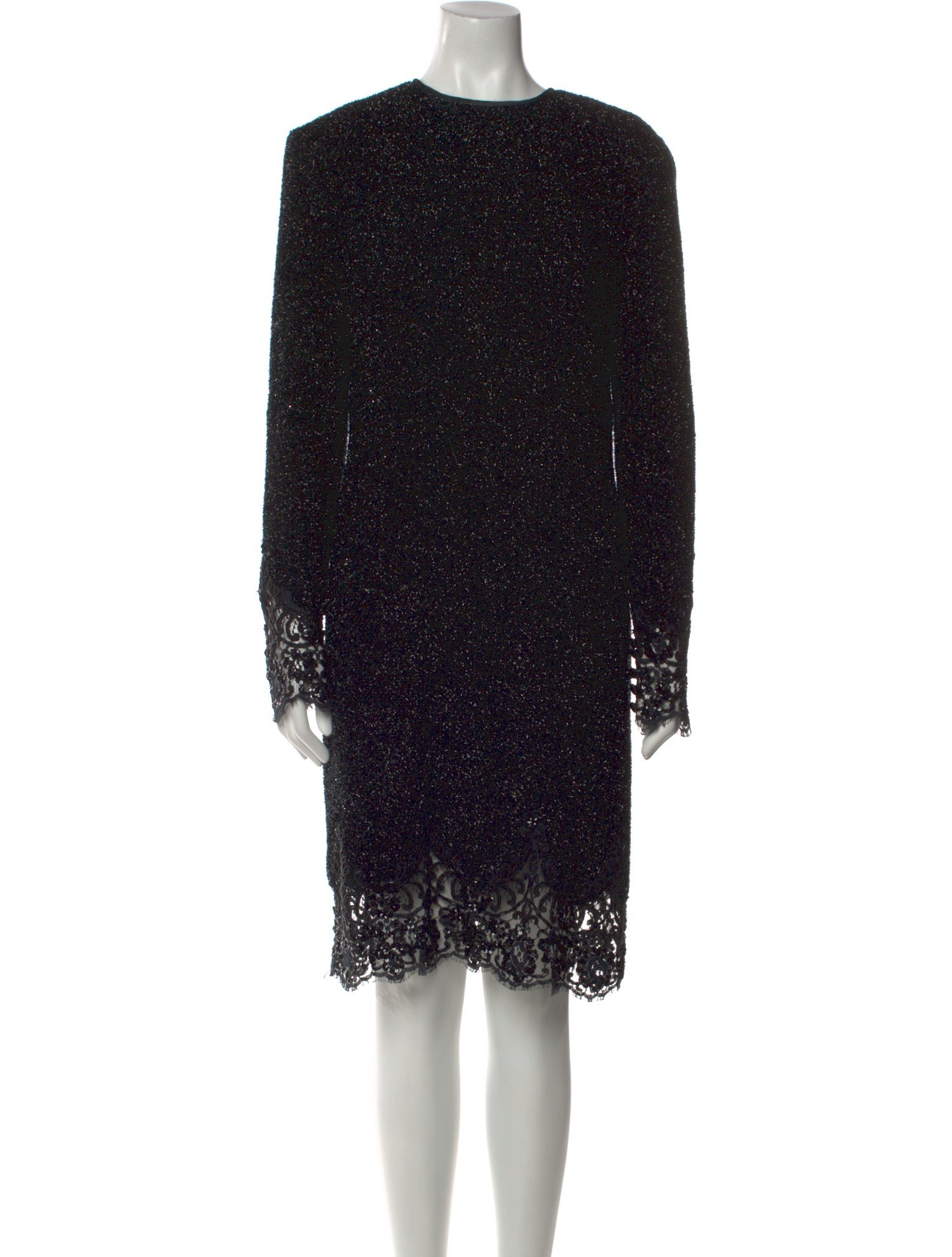 Stanley Platos Martin Ross Crew Neck Knee-Length Dress