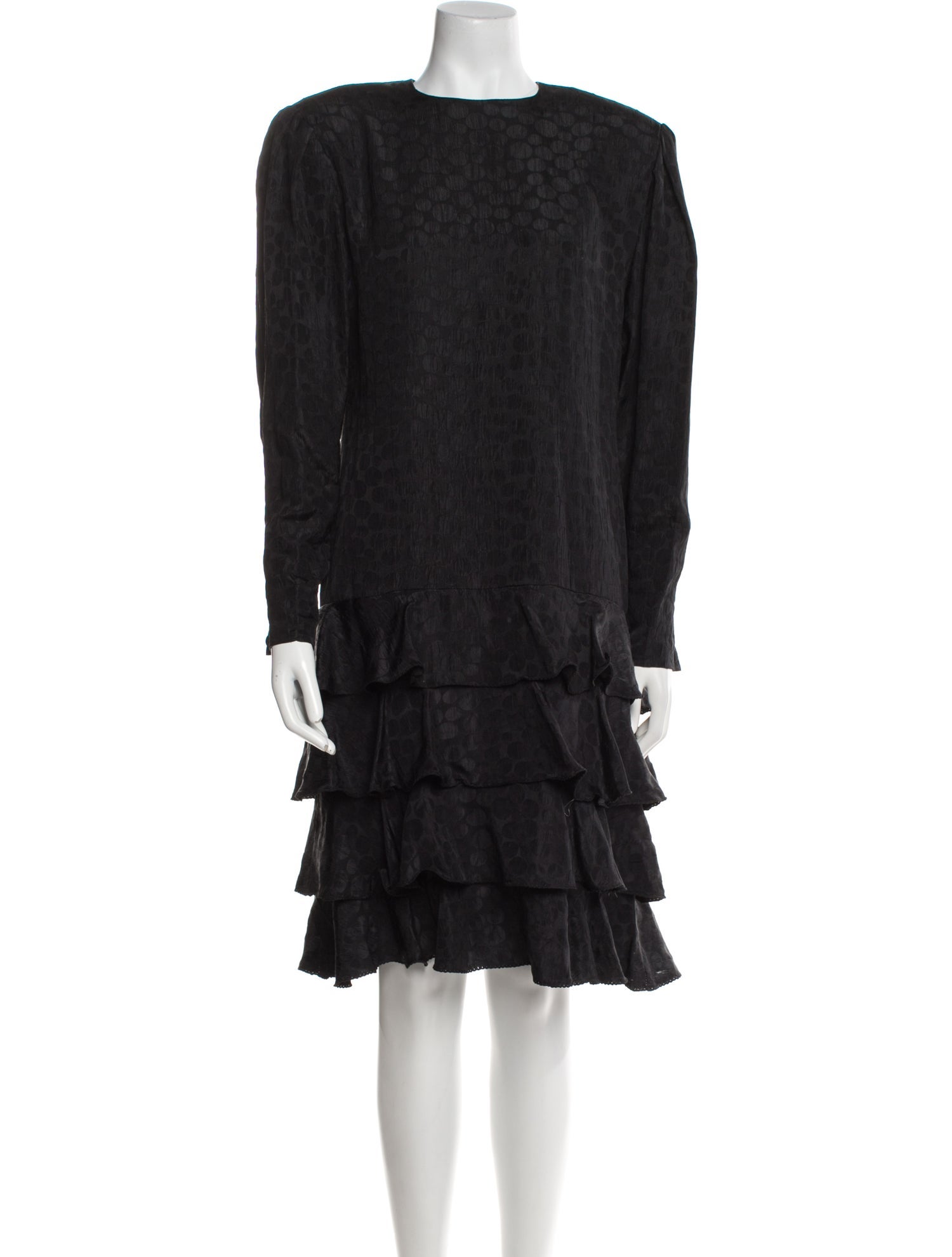 Stanley Platos Martin Ross Crew Neck Knee-Length Dress