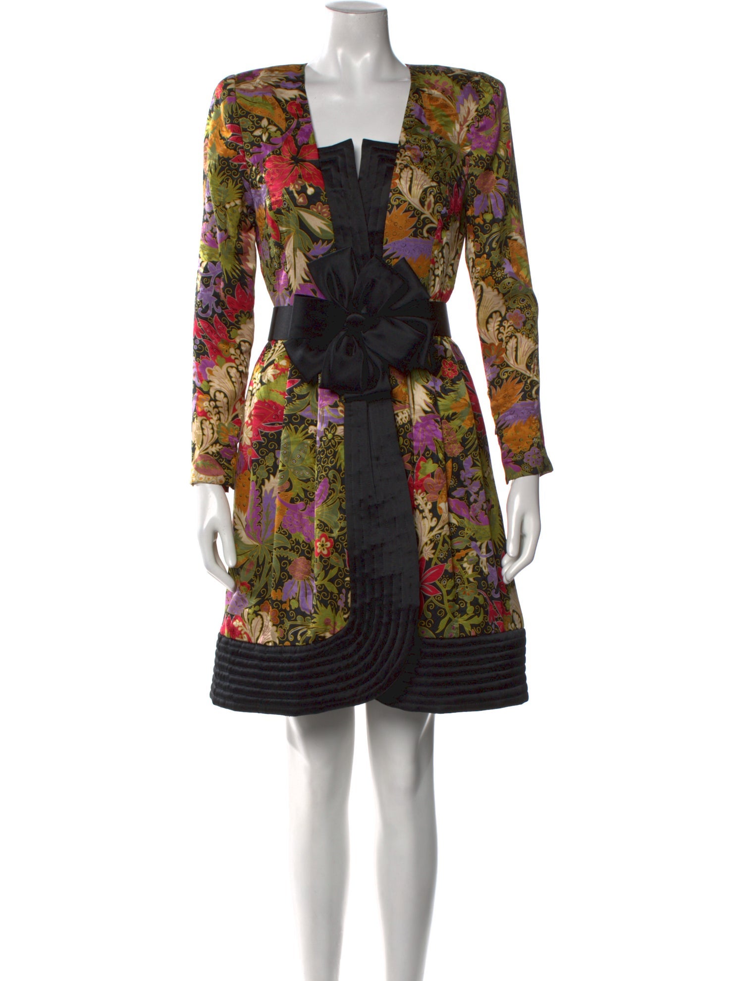 Stanley Platos Martin Ross Silk Knee-Length Dress