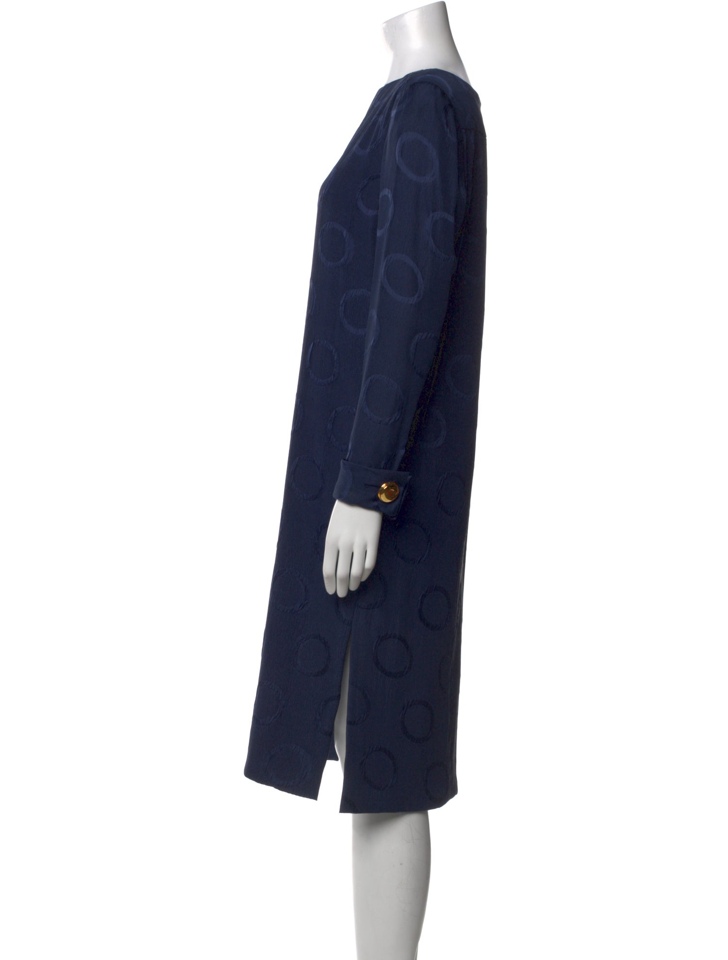 Stanley Platos Martin Ross Silk Midi Length Dress