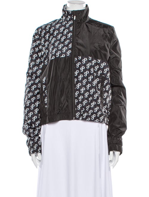 Saks Potts Printed Bomber Jacket Black