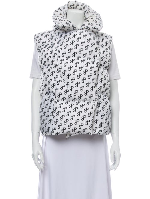 Saks Potts Printed Vest White