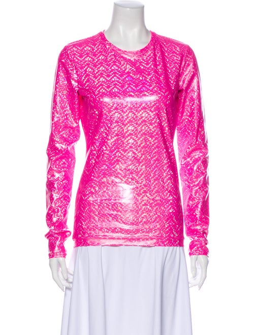 Saks Potts Printed Crew Neck Sweatshirt w/ Tags Pi
