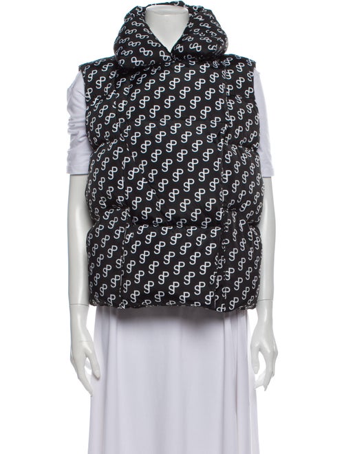 Saks Potts Printed Vest Black