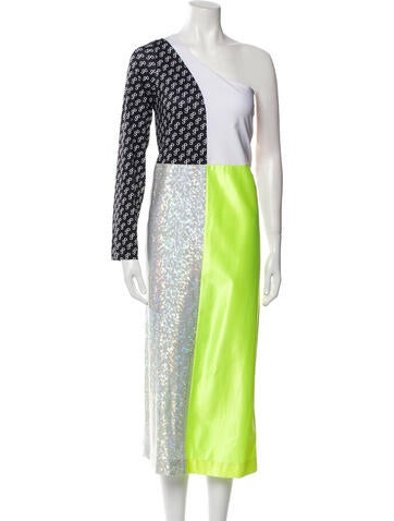 Saks Potts Dresses Printed Long Dress M