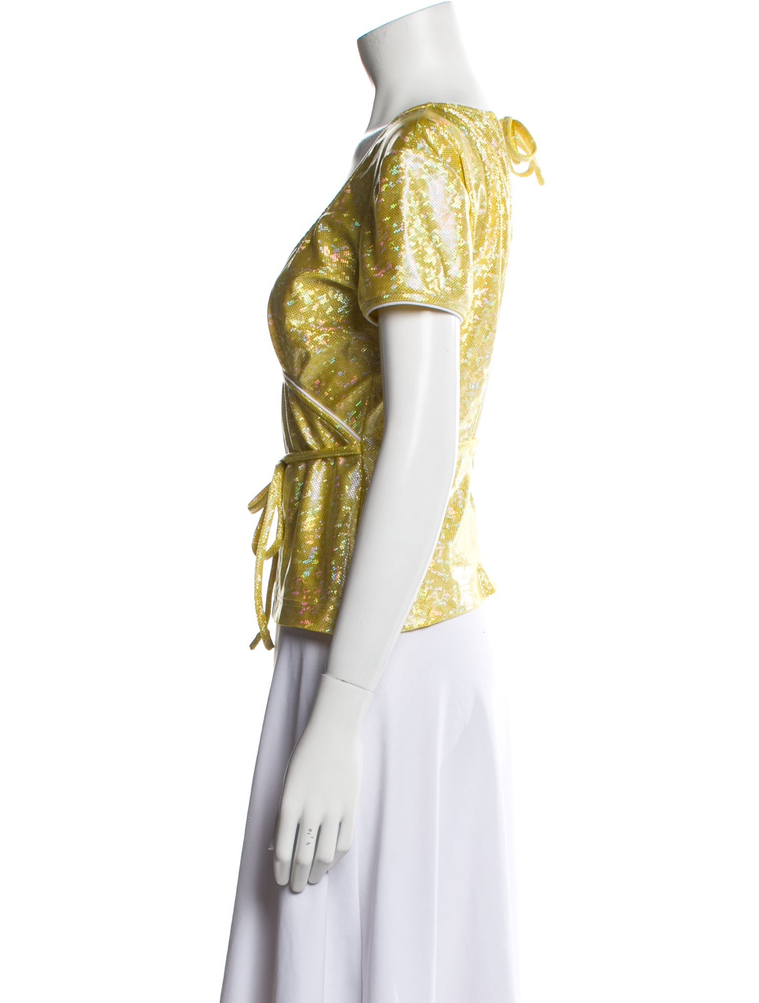 Saks Potts Scoop Neck Short Sleeve Top