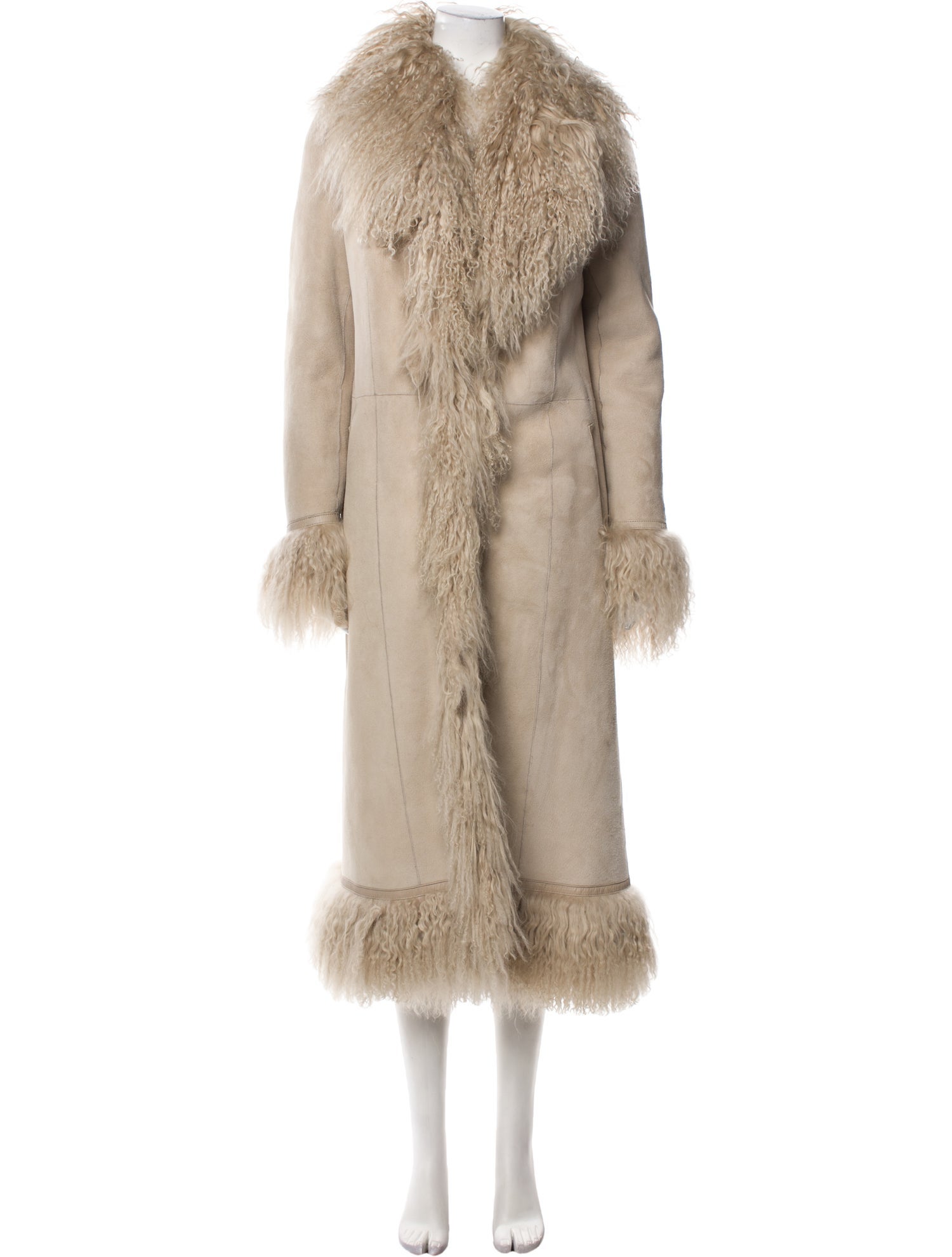 Saks Potts Shearling Fur Coat