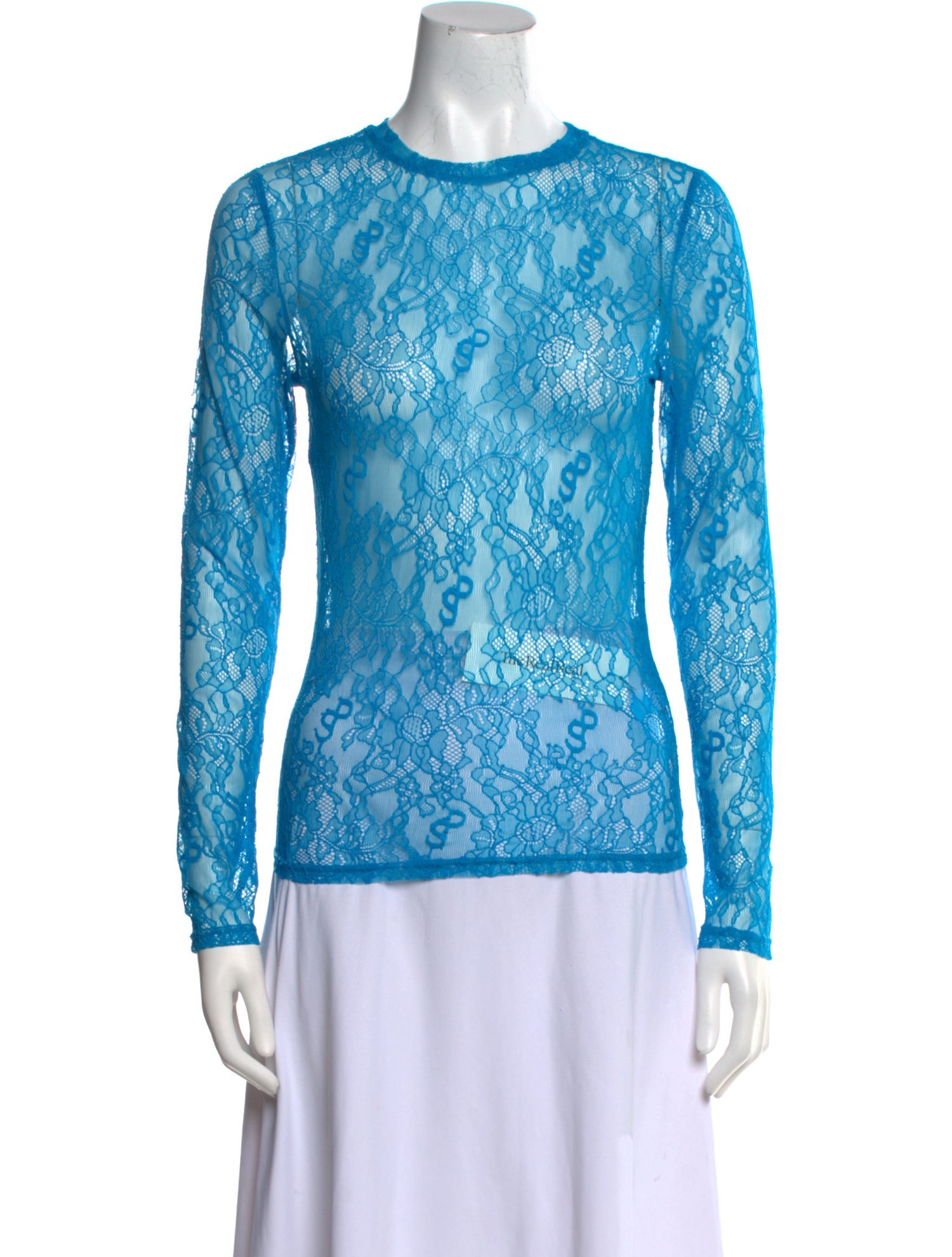 Saks Potts Nylon Lace Pattern Top