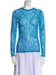 Saks Potts Nylon Lace Pattern Top