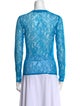 Saks Potts Nylon Lace Pattern Top