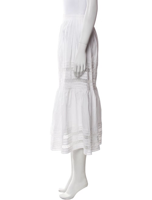 Saks Potts Pleated Accents Midi Length Skirt