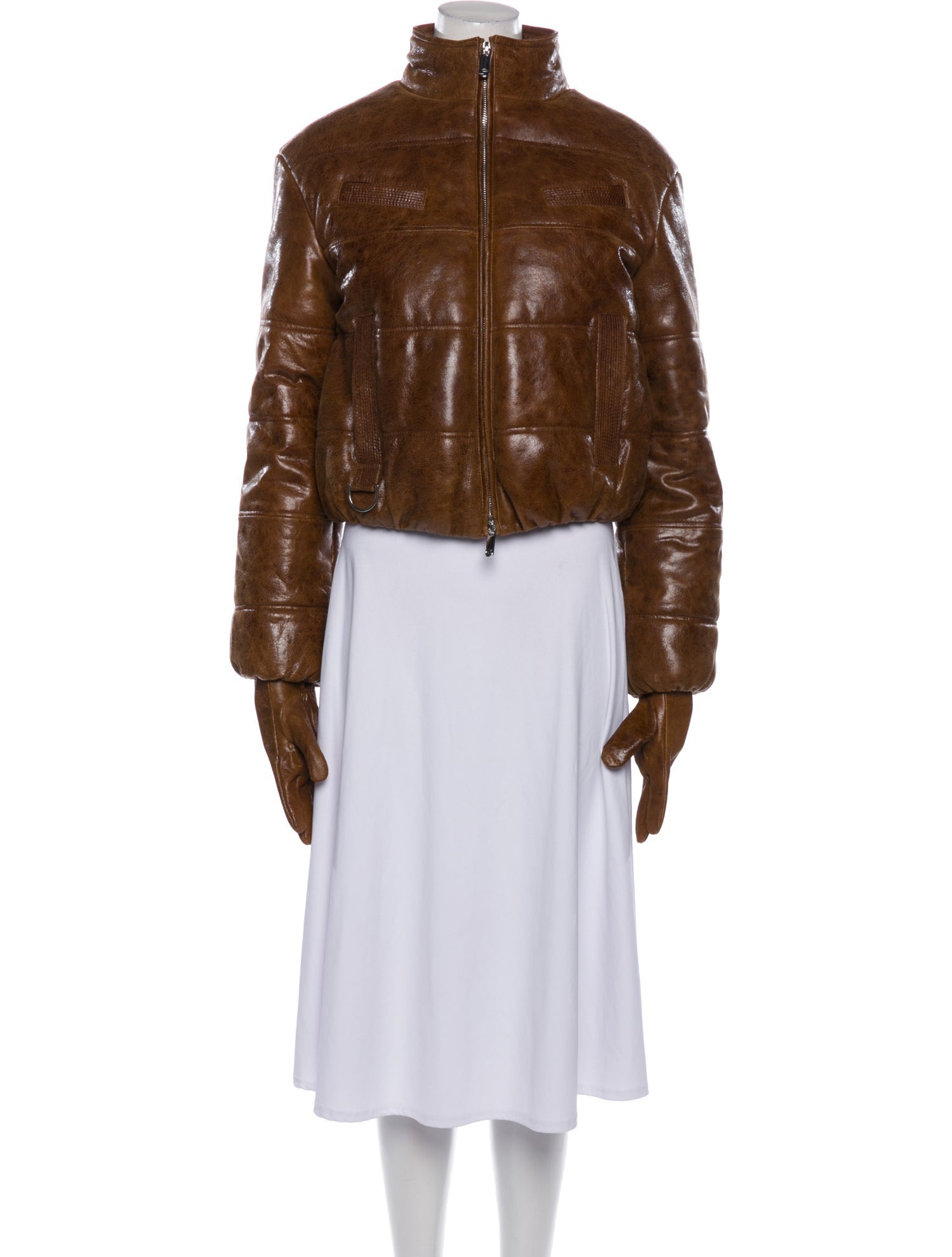 Saks Potts Lamb Leather Biker Jacket