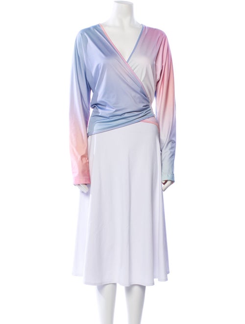 Saks Potts Striped V-Neck Tunic