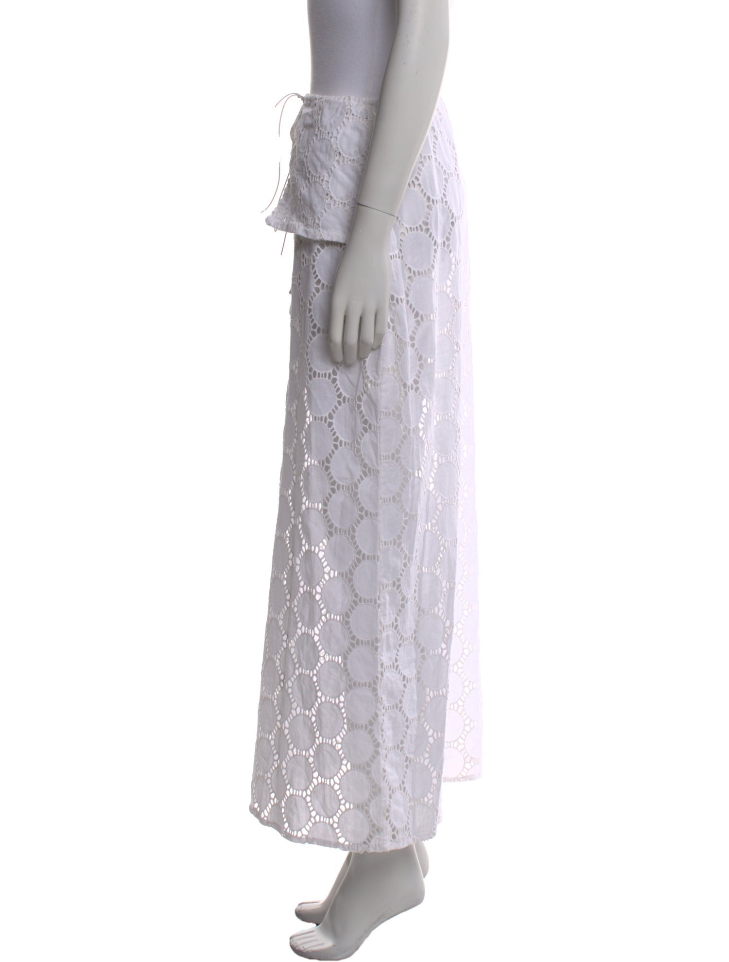 Saks Potts Lace Pattern Midi Length Skirt