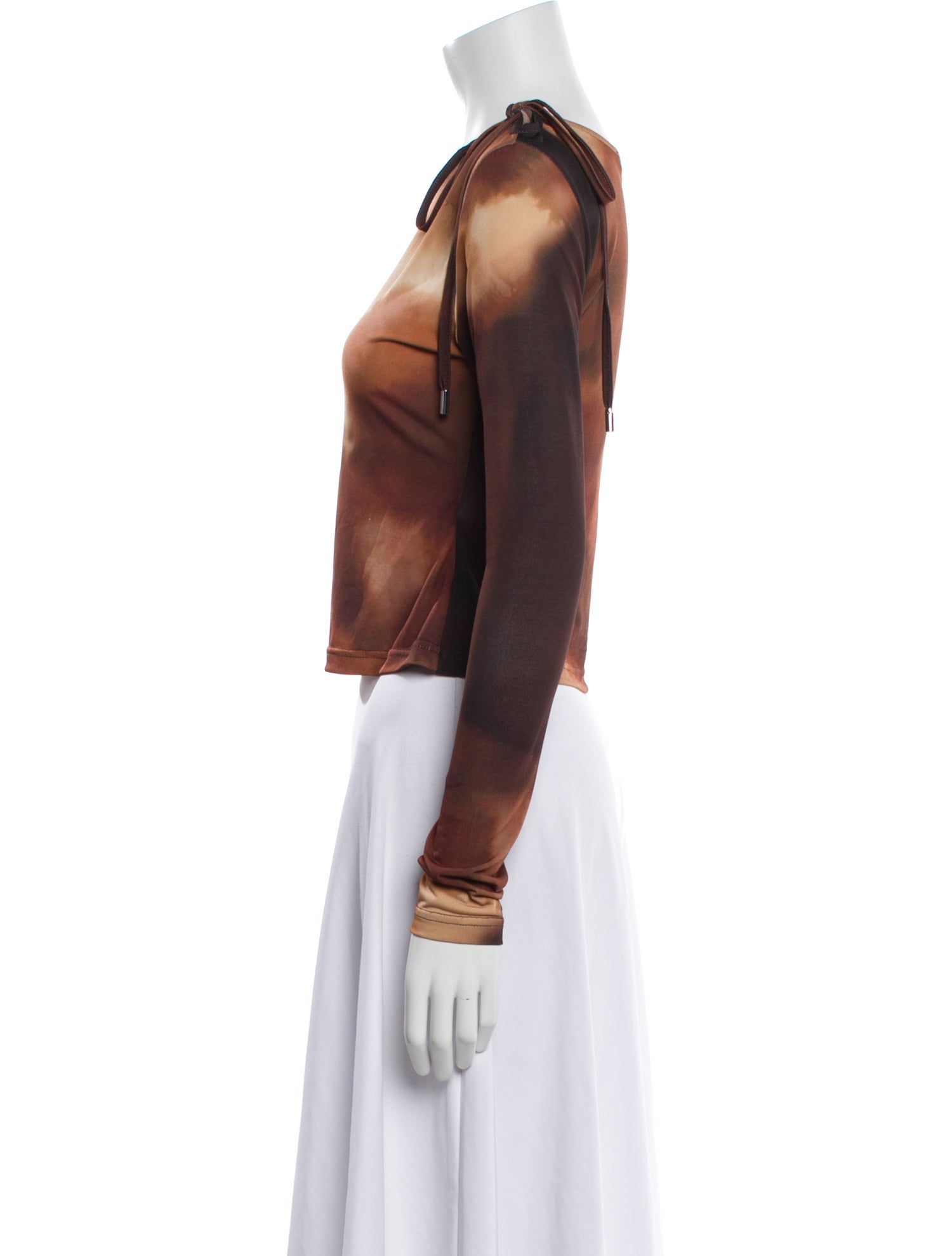 Saks Potts Tie-Dye Print Scoop Neck Top