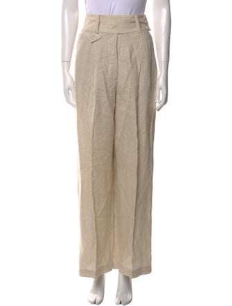 Saks Potts Linen Straight Leg Pants