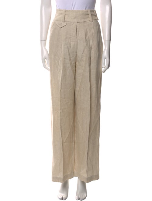 Saks Potts Linen Straight Leg Pants